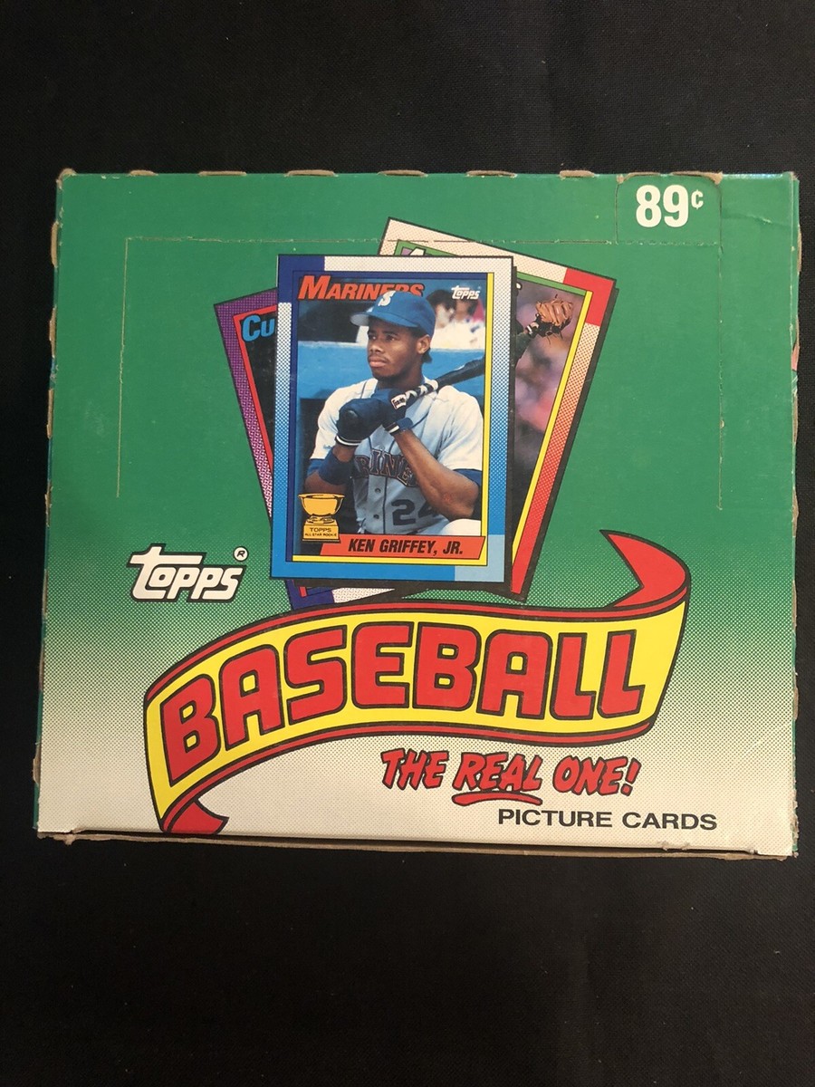 1990 Topps Baseball Cello Box 24 Packs Sealed Frank Thomas RC