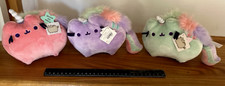 3 Gund Pusheenicorn Rainbow Unicorn 7.5-Inch Plush 2 w/Sound 1 No Sound NWT