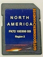 LAND ROVER JAGUAR NAVIGATION SD CARD  FK72 10E898 BB OEM REGION 2 NORTH AMERICA