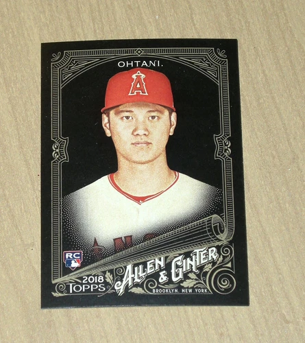 2018 Topps Allen Ginter X black parallel rookie card RC Shohei Ohtani #100