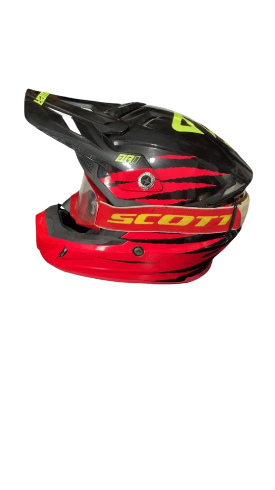 Answer Racing AR1 Pro Glo Helmet Size Large (59-60cm) COMES WITH SCOTT GOGGLES - Image 3 of 4