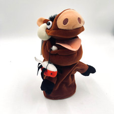 Disney Store Lion King Plush Hand Puppet Pumba 10" with Tags