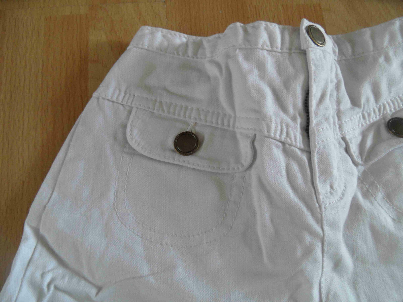 NOA NOA Beautiful Flared Denim Skirt White Size 128 Excellent (KJ814) image 2