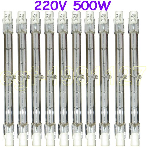 10 lamp LIGHT BULB 220240V 500W 500 WATT J TYPE T3 118mm (R7s) lamp