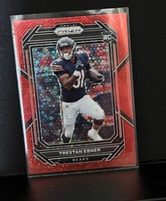 2022 Panini Prizm No Huddle Red /50 Trestan Ebner Disco Rookie RC #351 Bears 