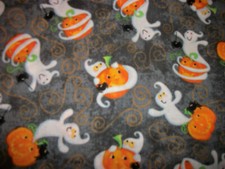 David Textiles Halloween Pumpkins  Ghosts Cotton Fabric Crafts Sewing 2 Yards