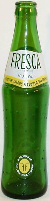 Vintage soda pop bottle FRESCA The Coca Cola Company 1967 new old stock n-mint+