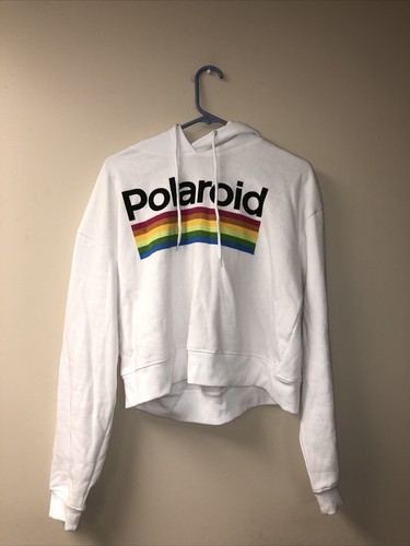 white polaroid hoodie