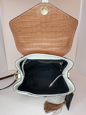 House of Harlow 1960 Purse Backpack Italian Leather Crystal 