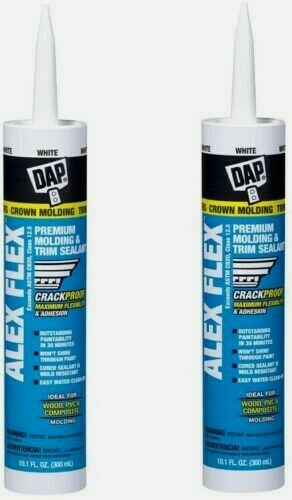 2~ ALEX FLEX Acrylic Latex Interior Molding & Trim WHITE Caulk 10.1 oz. 18542
