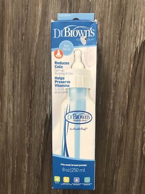 Dr. Brown's Natural Flow Options+ Anti Colic Plastic BPA FREE- Bottle Narrow 8oz