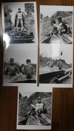 17 FOTO INÉDITA~BATMAN,ROBIN Adam West-BATMOBILE-'66 detrás de escena` - Imagen 3 de 3