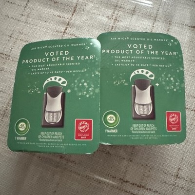 Two Air Wick Warmer Plug Ins Scented Oil Warmer, Scents Not Included