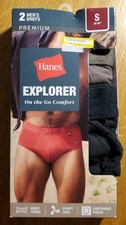 Hanes Explorer Men s Size S Small 28-30 Brief...