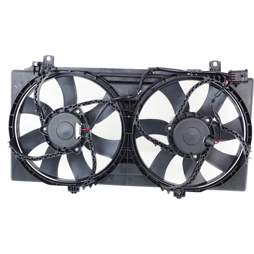 Radiator Cooling Fan For 2010 Chevrolet Camaro 3.6L Rectangular Male Connector - Image 3 of 4