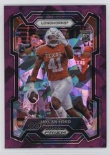 2024 Panini Prizm Draft Picks Purple Ice Prizm 24/149 Jaylan Ford #190 3hd
