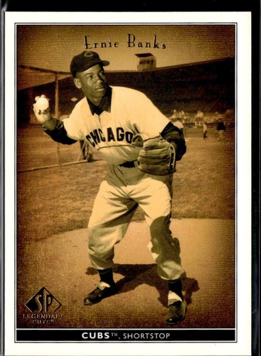 2002 SP Legendary Cuts Ernie Banks #5 card