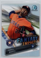 2016  Bowman Draft #BSI-FM Francis Martes Bowman Scouts' Fantasy Impact Astros