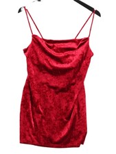 Topshop Bodycon Midi Dress UK10 in Red