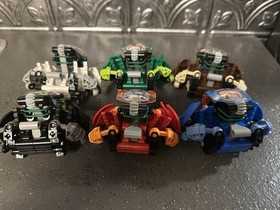 LEGO Bionicle Bohrok Green Rubber Belt and Karma Masks Set Of 6 (8560-8565)