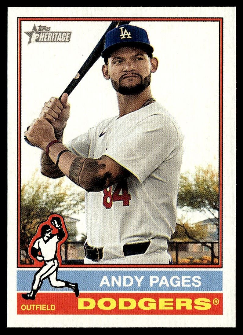 2025 Topps Heritage Andy Pages Los Angeles Dodgers #379 | eBay