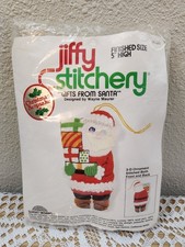 Jiffy Stitchery Gifts From Santa 5" Keepsake 3-D Ornament Kit 131 VTG