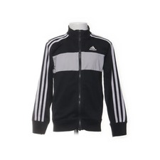 Adidas, Trainingsjacke, Jungen, Gr&ouml;&szlig;e: 128, Schwarz/Grau/Wei&szlig; #xeW
