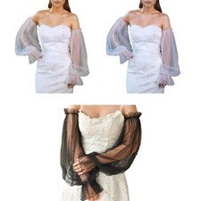 Breathable Elastic Arm Sleeves For Brides Wedding Dress Accessories Lace