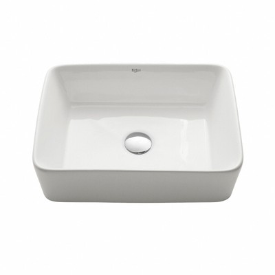 Kraus KCV-121 18-3/4'' Ceramic Vessel Bathroom Sink -