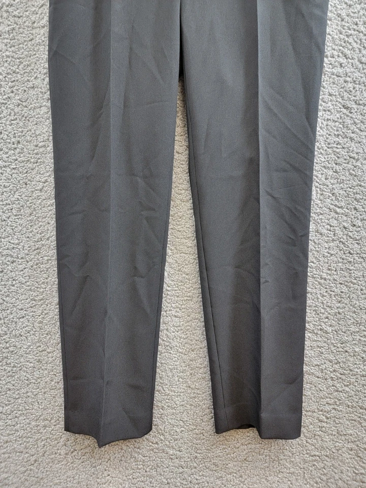 Le Suit Petite Slim Leg Crepe Pants Women's 2P Black Zip Hook & Bar Closure - Image 4 of 4