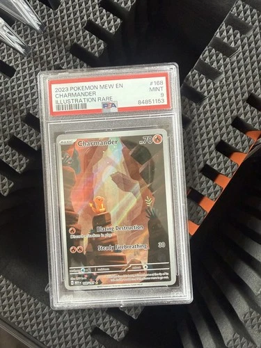 Charmander 168/165 English 151 Illustration PSA 9 Mint Pokemon TCG Rare