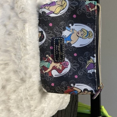 Dooney & Bourke Disney Princess Zip Around Wallet Black Multicolor Ariel