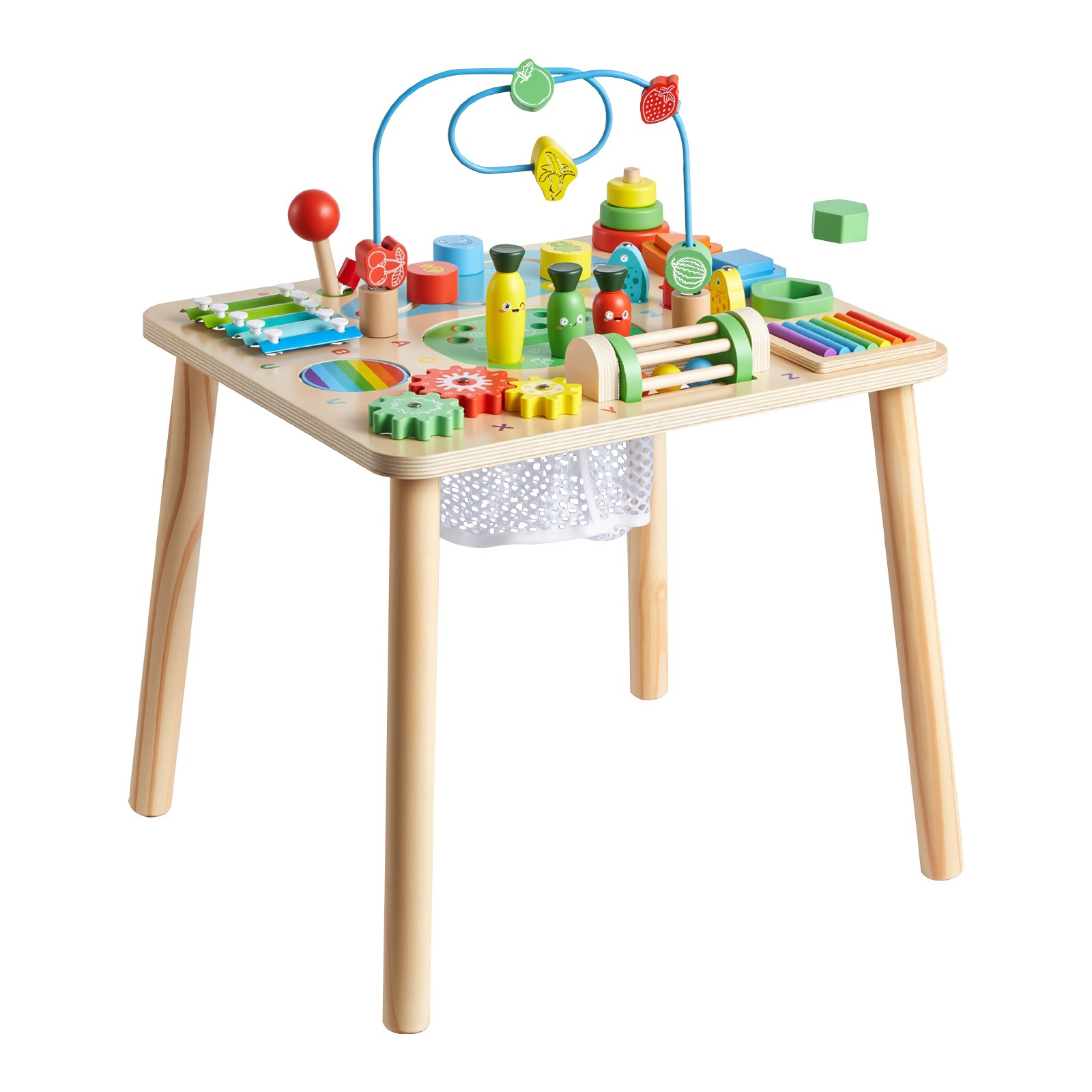 VEVOR Toddler Learning Table for 6-36 Months 13 in 1 Wooden Learn Activity Desk