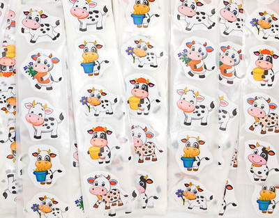 30 Small Cow Stickers/Scrapbooking/Crafts/Journals/Diary/Planner/0.75'' to 1''
