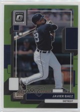 2022 Panini Donruss Optic Lime Green Prizm Javier Baez #180 2k3