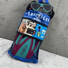 Aqua Lung Sport Snorkel Set Kids Medium 1-4 Teal Magenta New Urchin Pike Zinger