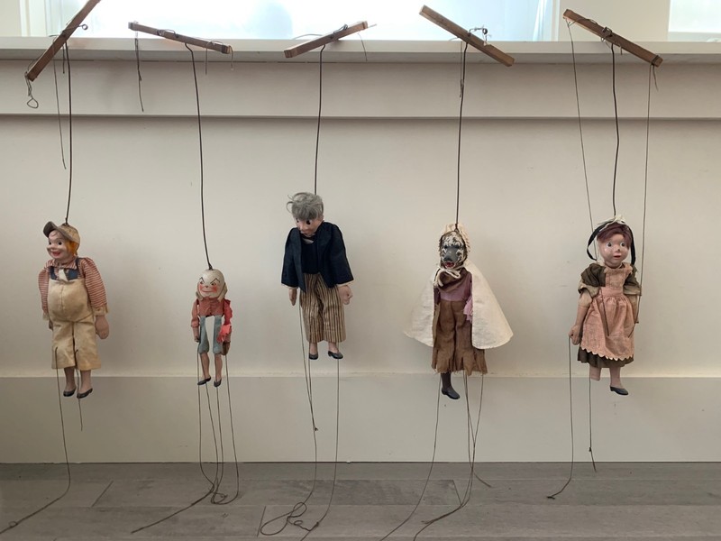 Tony Sarg & Madame Alexander Marionette Lot_5 Figures_1930's_Very Poor Condition