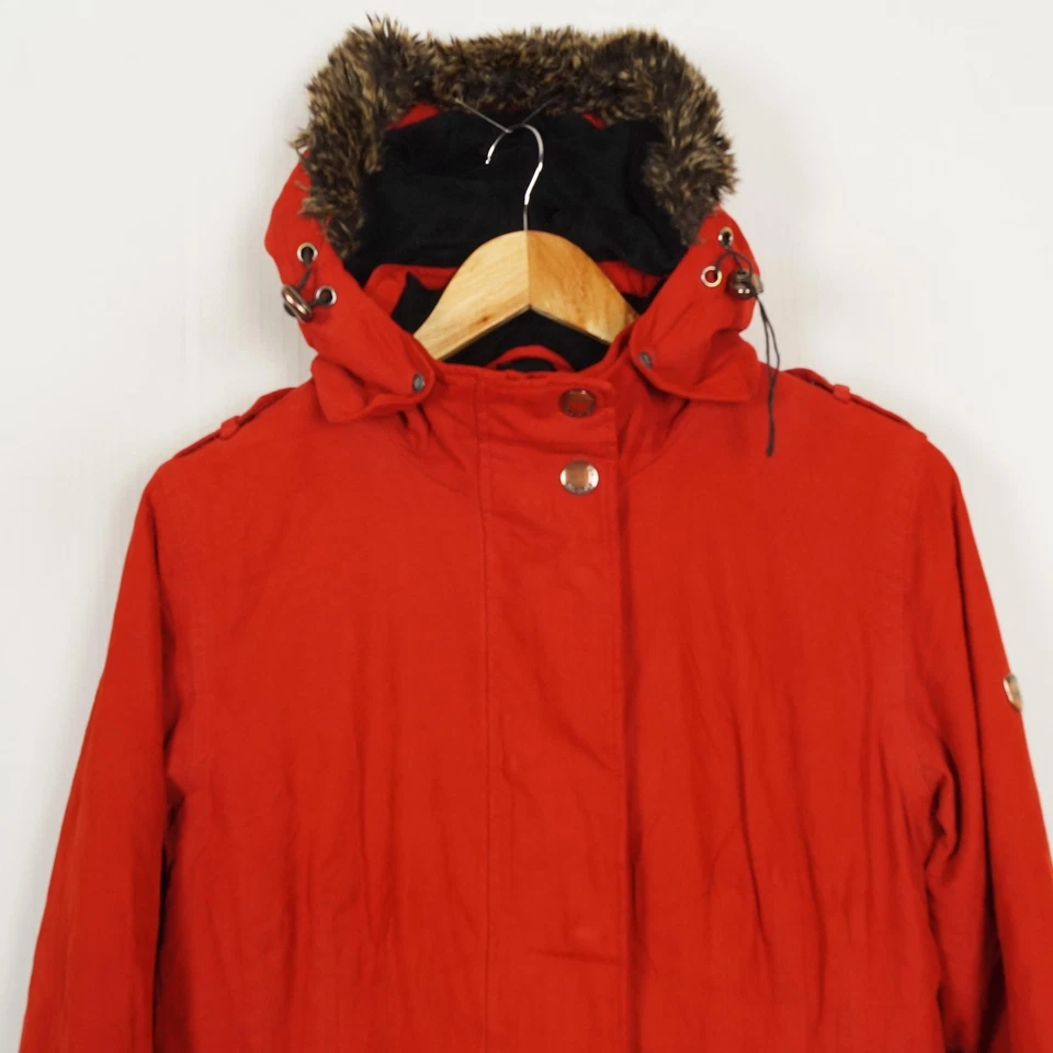 WELLENSTEYN DARLING Women's Jacket Size S Red Insulated Full Zip Hooded - Image 4 of 4