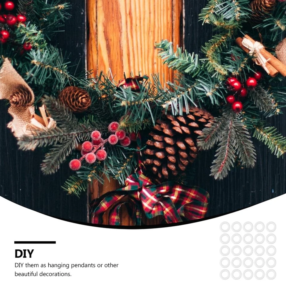 25 Stück handgefertigte Styropor-Kranz für Weihnachten und Hochzeiten aus Sty... - Bild 2 von 4