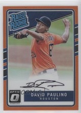 2017 Panini Donruss Optic Orange Prizm 58/99 David Paulino #RRS-DP Auto 8q4