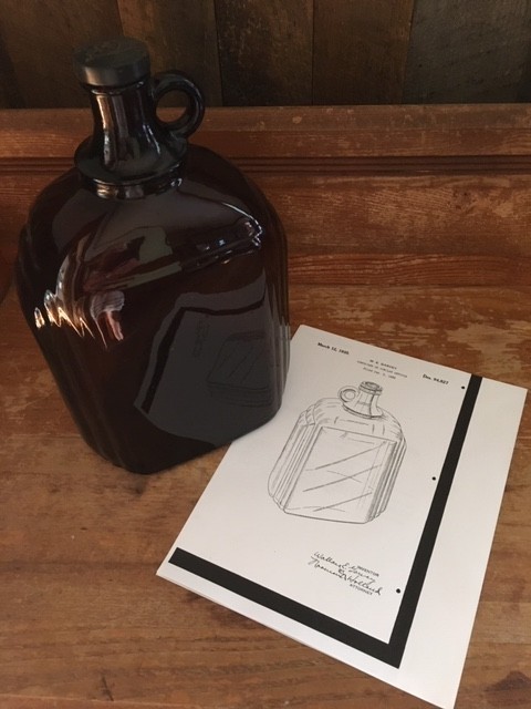 Rare Vintage S.S. Pierce Co. Amber Brown Gallon Jug