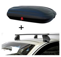Dachbox VDPBA320L Carbonlook+DachträGer K1M FüR FüR Renault Clio I 5TüRer 90-98
