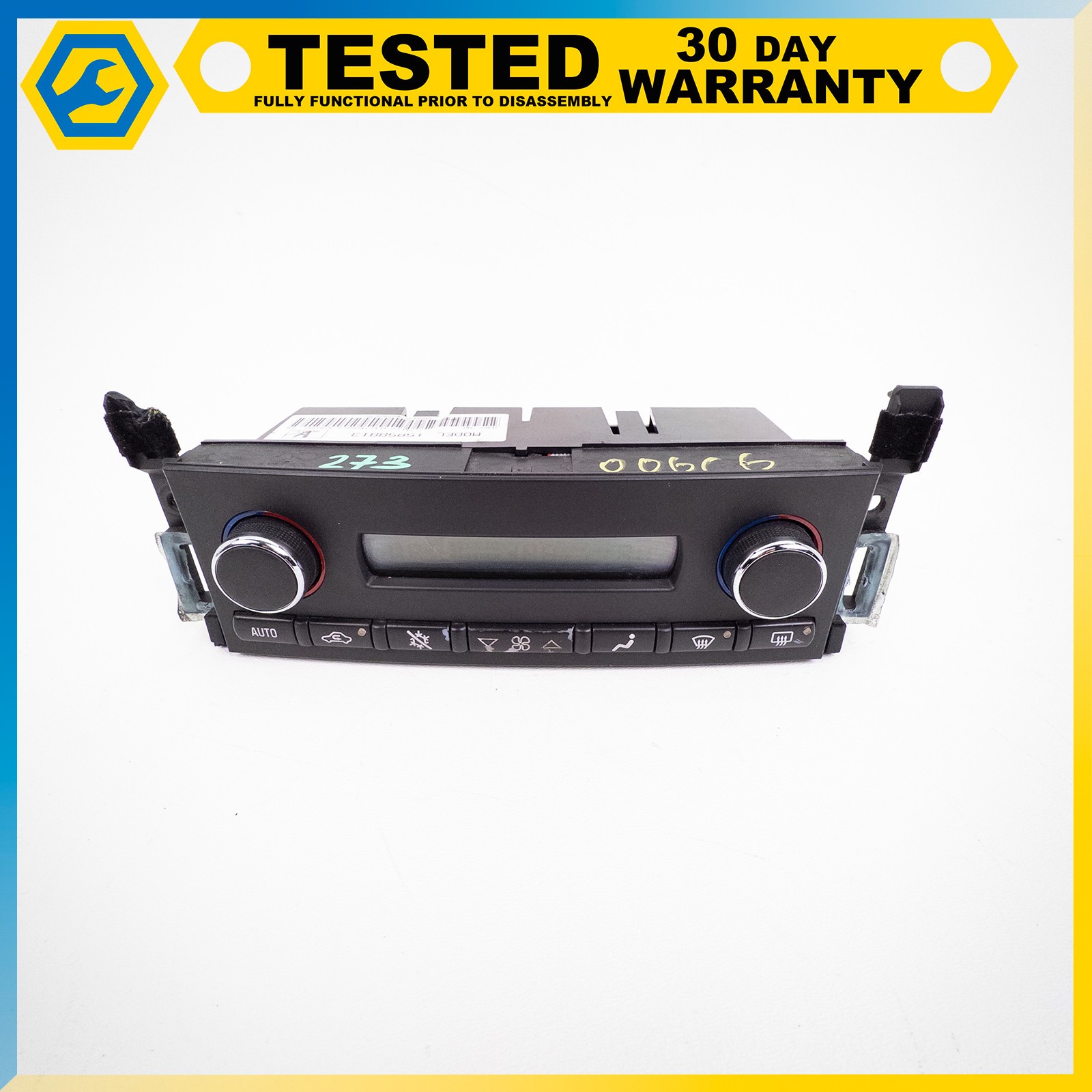 05-13 CHEVROLET CORVETTE C6 DUAL ZONE AC HEATER CLIMATE CONTROL SWITCH BLACK OEM