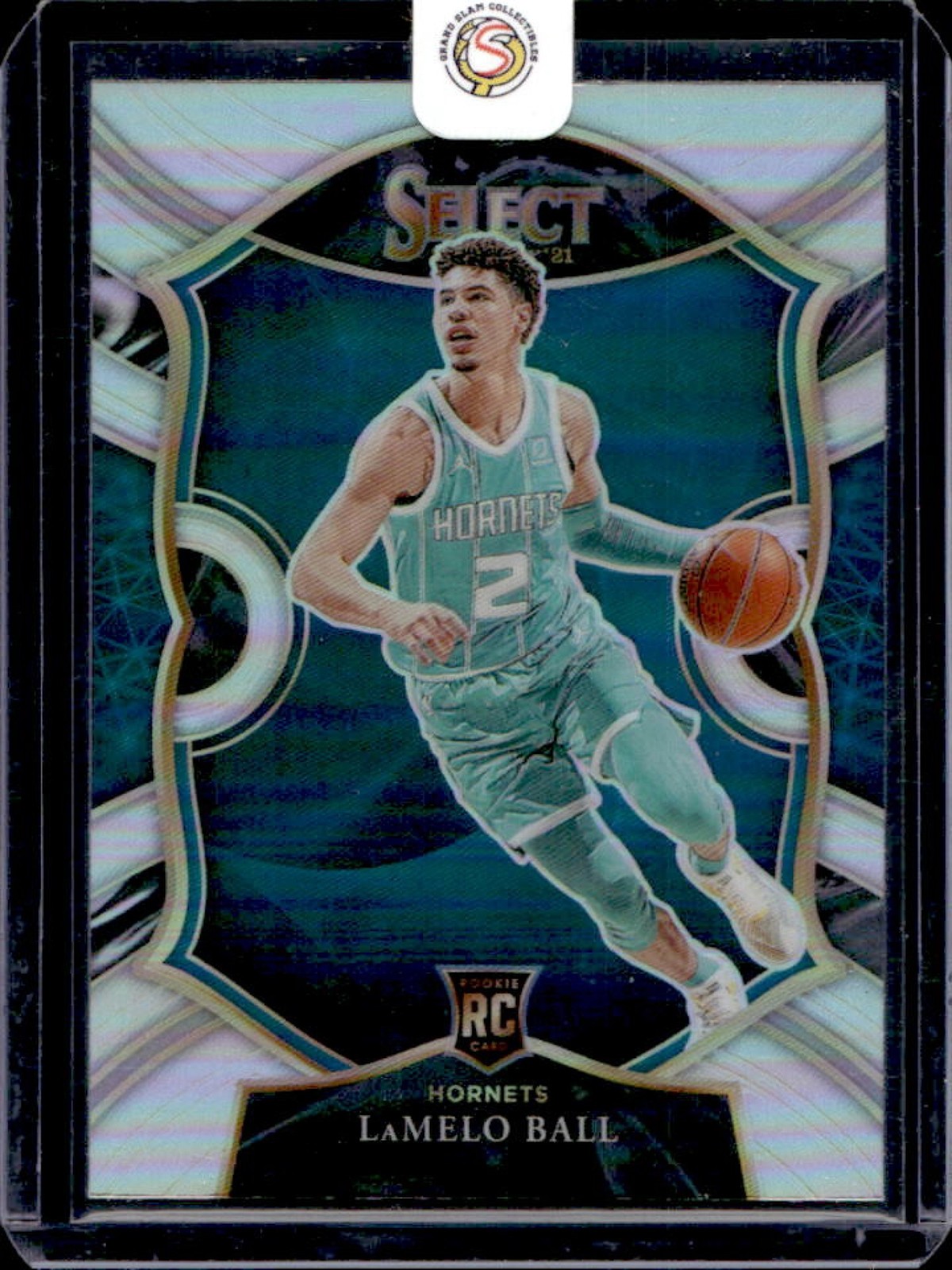 2020-21 Panini Select LaMelo Ball RC Silver Prizm Rookie Concourse #63 Hornets