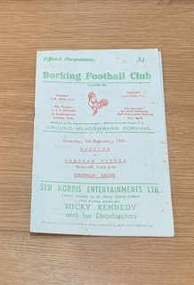 1958 59 Dorking V Chesham United