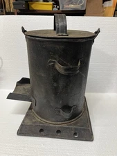 Vintage Handmade Primitive Tinsmith Soldering Iron Coal Blacksmith Stove Furnace