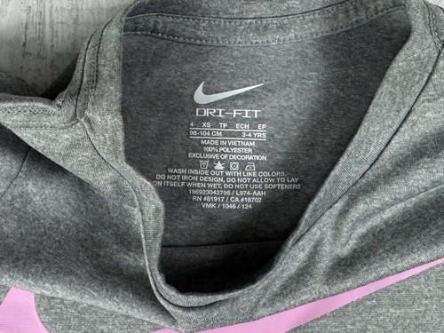 Nike Girls Yiurh Shirt Lot Of 2 Shirts Sizes XS 4/5 - Picture 3 of 5