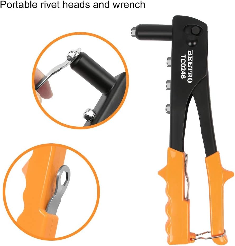 BEETRO Heavy Duty Hand Riveter, Rivet Gun, 10.5'' Gun | eBay