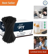 7.5 Inch BPA-Free Stir Straws - Perfect for Coffee, Cocktails, Kids Drinks