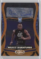2020 Certified Rookie Signatures Orange Etch 44/50 Joe Reed #RS-JR Auto 7m3